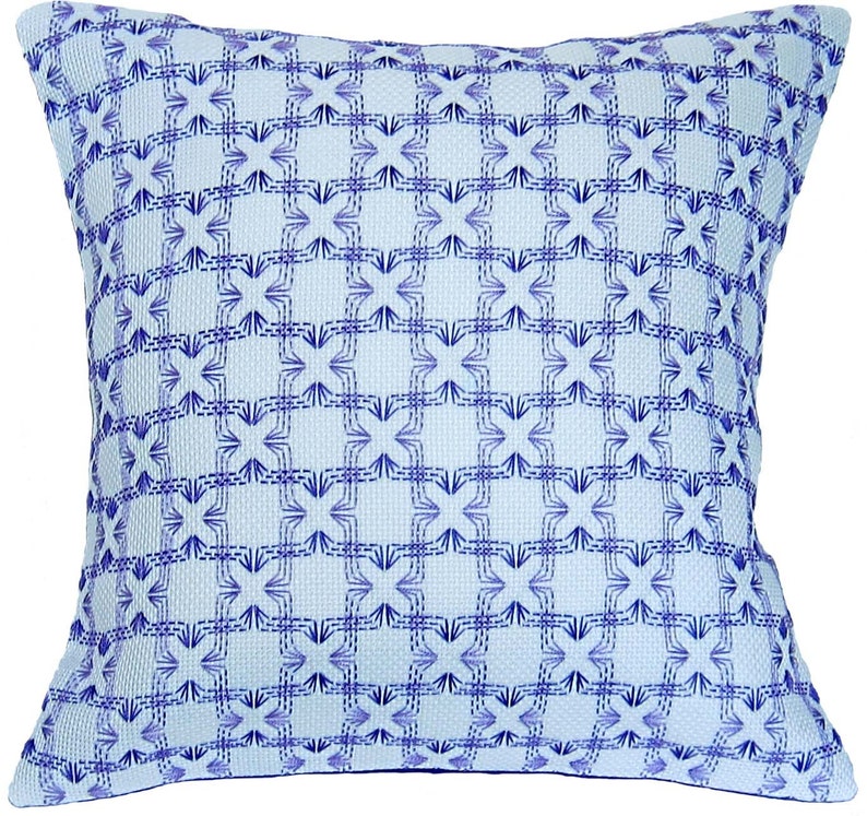 Handwoven Swedish Weave Pillow little Boxes Purple Etsy