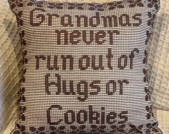 Grandma Hugs & Cookies Pillow
