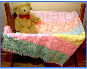 Alphabet Afghan Pattern