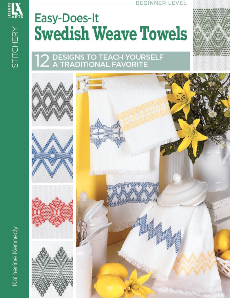 Easy Does It Swedish Weave Towels Book Etsy