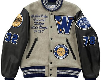 Vintage Whitesville New York Varsity-jacka Storlek M