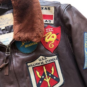 Vintage Avirex Top Gun G-1 flygjacka - M/L bild 3