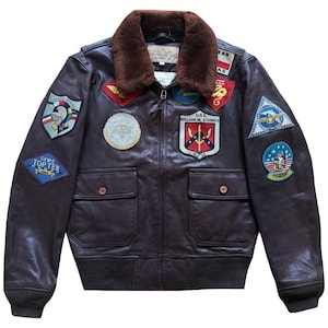 Vintage Avirex Top Gun G-1 flygjacka - M/L bild 1
