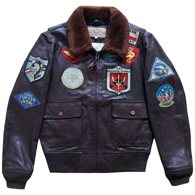 Vintage Avirex Top Gun G-1 flygjacka - M/L bild 1