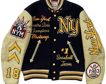 Vintage Whitesville New York Varsity Jacket Size M