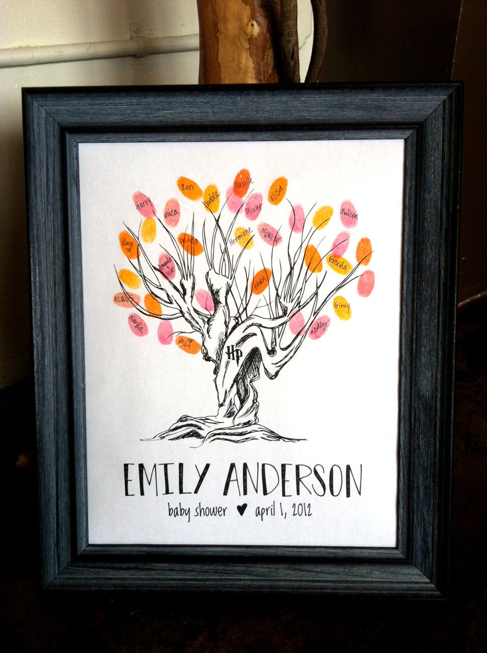 Harry Potter Whomping Willow Tree Sign-in | Etsy