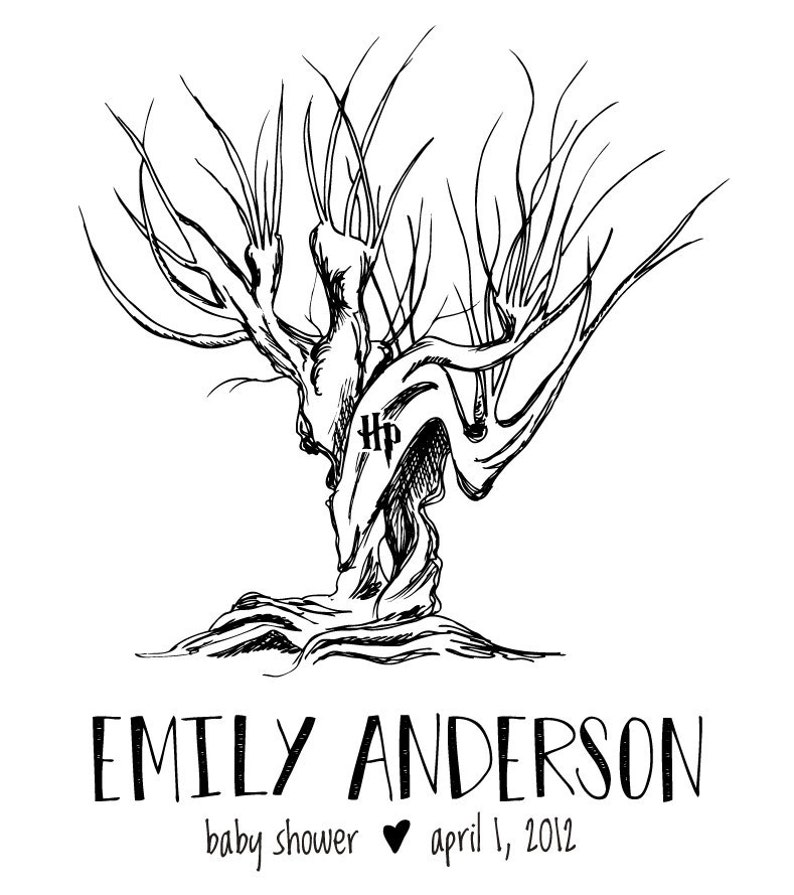 Гремучая ива гарри поттер рисунок