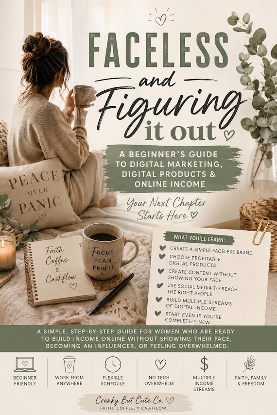 Faceless and Figuring It Out | Faceless Digital Marketing Guide for Beginners | Digital Products & Online Business Guide