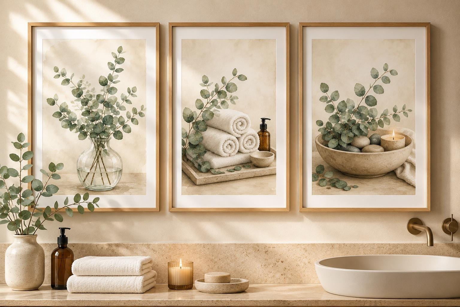Deko badezimmer wand