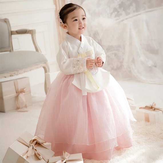 Korean Hanbok for Baby Girl First Birthday Dress