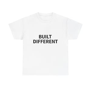 built different shirt | bold streetwear tee | heavy cotton gift for him | classic statement t-shirt