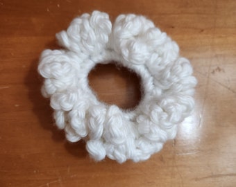 Soft White Scrunchie