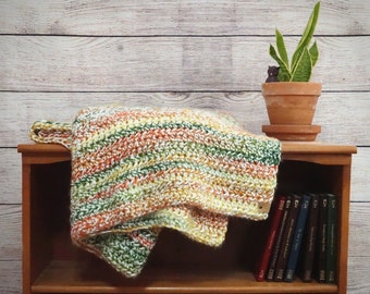 Chunky Autumn Crochet Throw Blanket