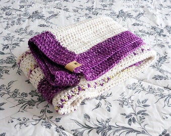 Violet Crochet Baby Blanket