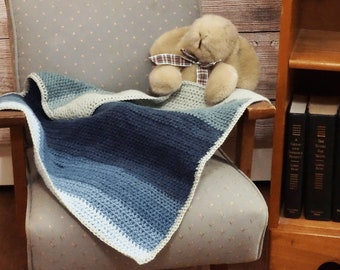 Baby Blues Crochet Doll Blanket