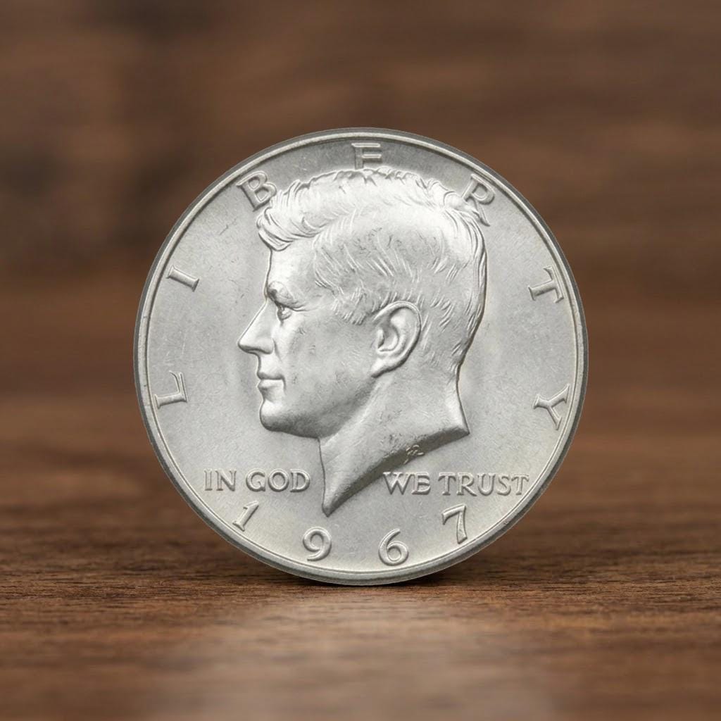コレクション 1967 JFK Half Dollar Coin 1967 Kennedy Half Dollar - Etsy