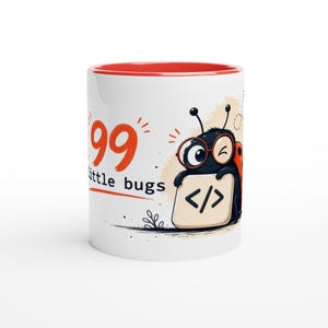 99 Little Bugs Mug, Programmer Coffee Cup, Coding Humor Gift for Software Developers, Debugging Joke Mug for Engineers