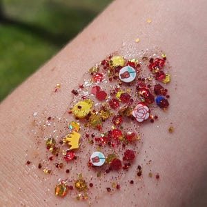 Glittergel voor betoverde roos