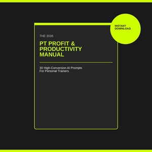 Personal Trainer Business AI Prompts Toolkit | Marketing, Admin, Client Automation (PDF)