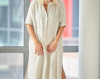 Caftan en lin pour femme