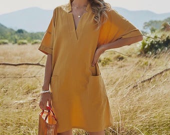 Caftan pour femmes col V