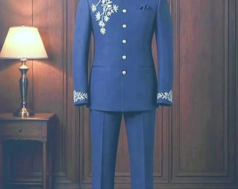 Pantalon manteau Jhodpuri avec travail