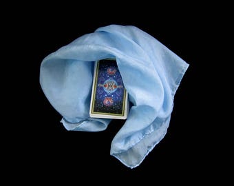 Morning Sky Silk Tarot Cloth - Altar Cloth - Hand Dyed 20"x20"...100% Silk