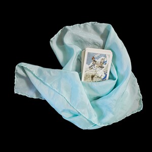 Mystische Meerjungfrau Seiden-Tarot-Tuch - Hand gefärbtes Altar-Tuch - Hand gefärbt 20 "x 20" ...