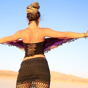 Tie Tube Top, Corset, Tie up Back, Festival Top, Pixie, Pixie Top, Festival Shirt, Criss Cross Top