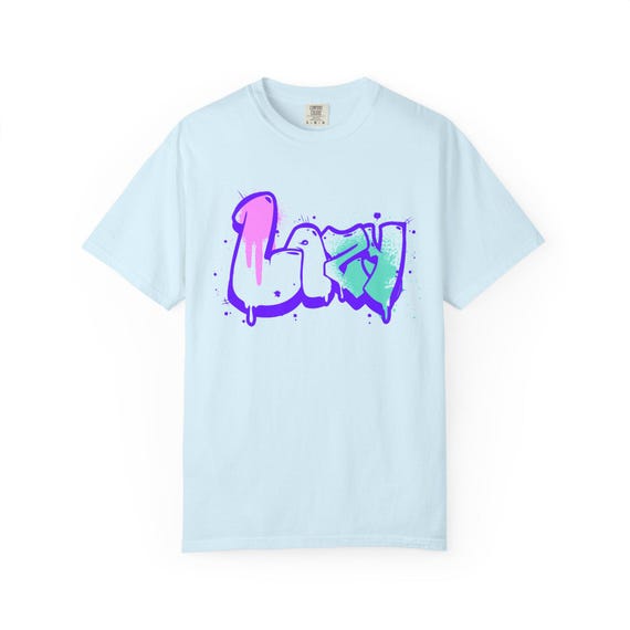 LAZY Graffiti T-Shirt | Neon Street Art Shirt