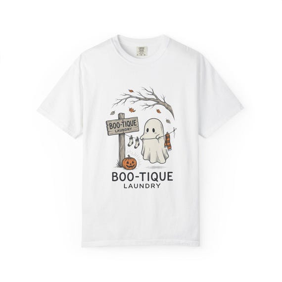 Boo-tique Laundry Ghost T-Shirt | Cute Halloween Design