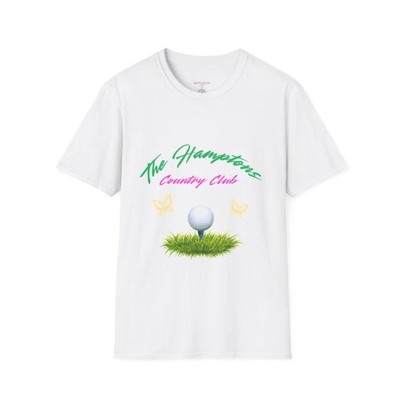 The Hampton Country Club Golf T-Shirt | Retro Pastel Design