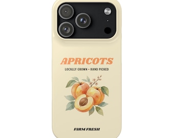 Apricots Fruit Illustration Phone Case | Snap Case