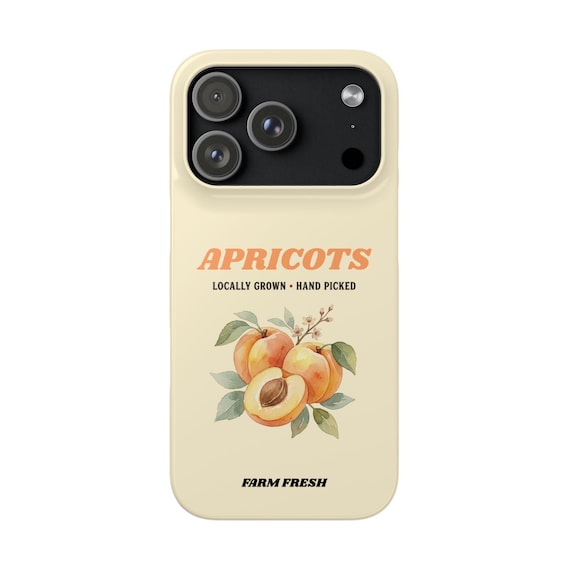 Apricots Fruit Illustration Phone Case | Snap Case