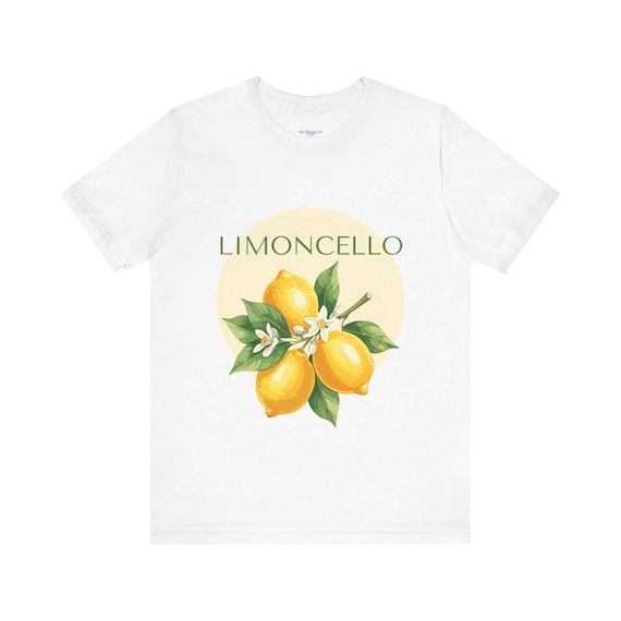 Limoncello Lemon Illustration T-Shirt | Citrus Floral Graphic Shirt