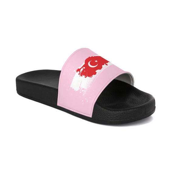 Turkey Flag Sandals | Turkish Girl Design Pink