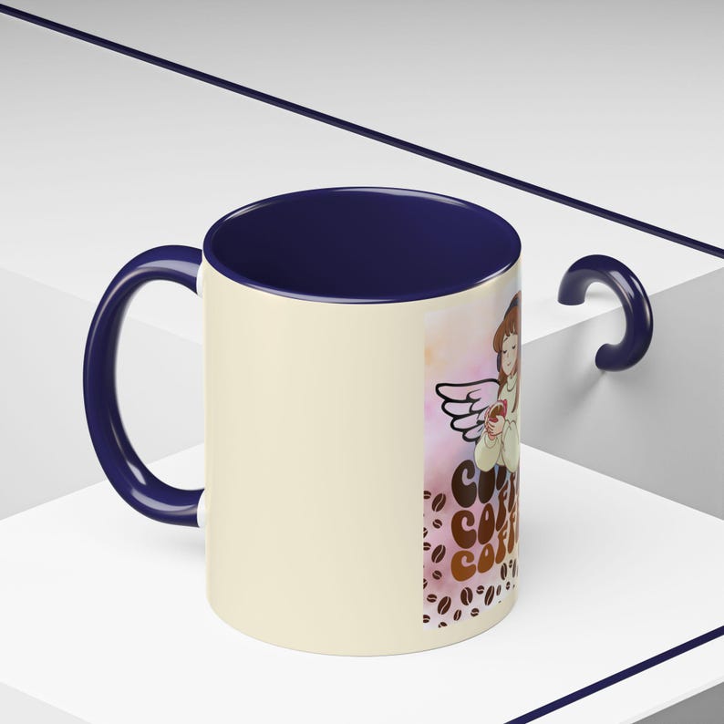 Coffee Angel Illustration Mug | Coffee Mug image 12