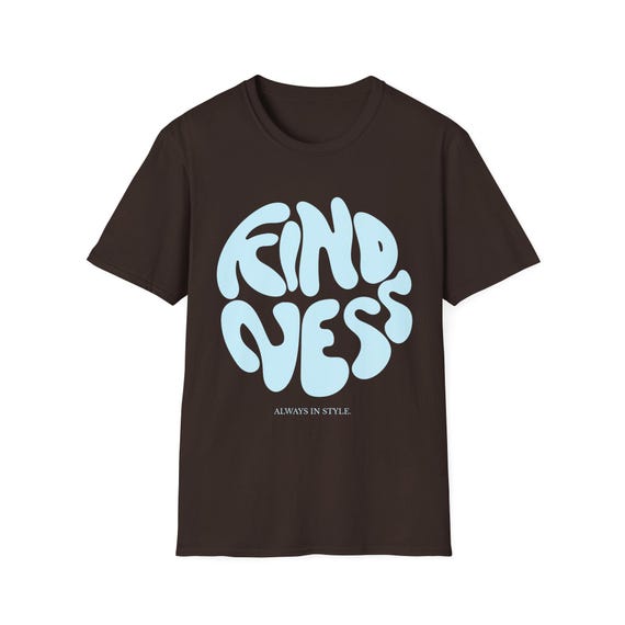 Kindness T-Shirt | Retro Bubble Letter Graphic, Casual Streetwear