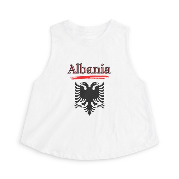 Albania double-headed eagle Crop Top | National Flag, Albanian Pride