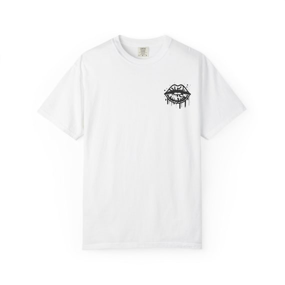 Graffiti Angel Teddy T-shirt | Chest Lips Drip