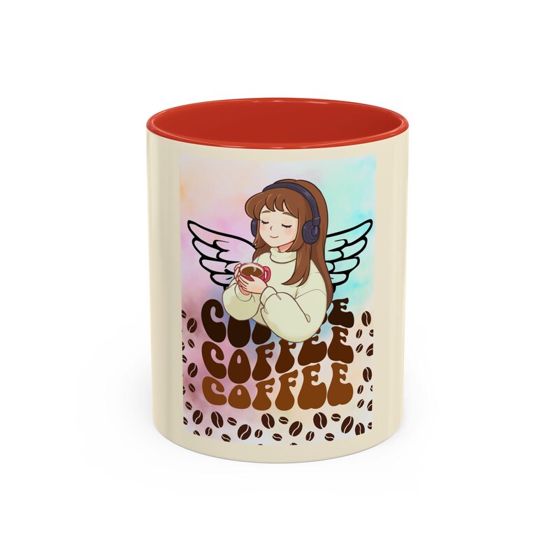 Coffee Angel Illustration Mug | Coffee Mug image 19