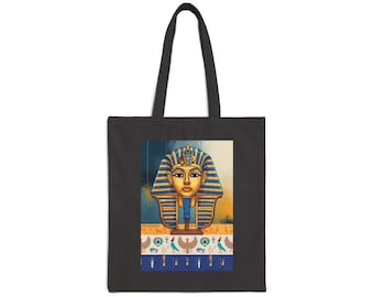Pharaoh Mask Tote Bag | Egyptian King Tut Design
