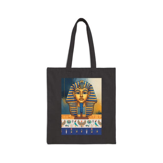 Pharaoh Mask Tote Bag | Egyptian King Tut Design