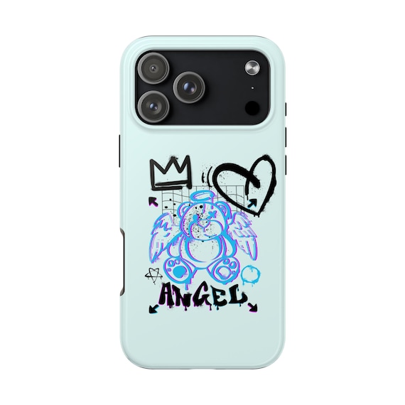 Angel Teddy Graffiti Phone Case | Cute Winged Bear