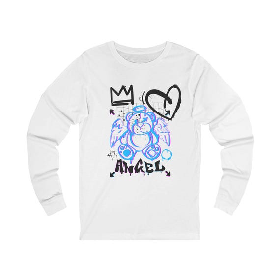 Graffiti Angel Illustration Tee | Long Sleeve