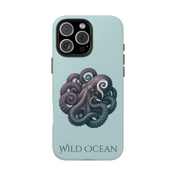 Octopus Illustration Tough Phone Case | Wild Ocean