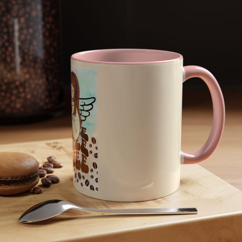 Coffee Angel Illustration Mug | Coffee Mug image 17