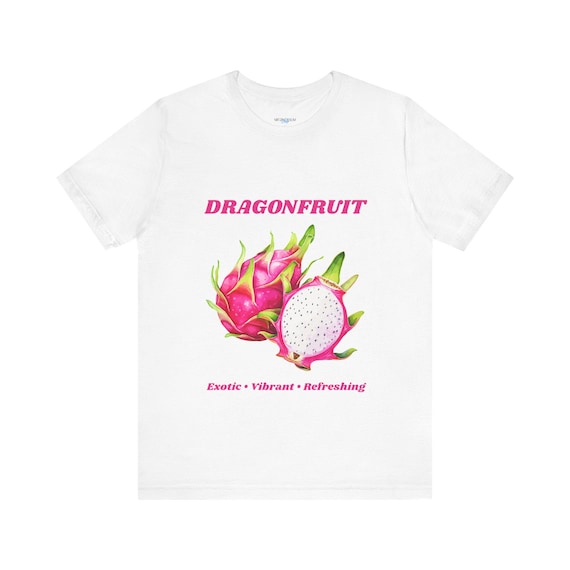 Dragonfruit Illustration T-Shirt | Tropical Fruit Graphic Shirt
