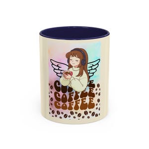 Coffee Angel Illustration Mug | Coffee Mug image 7