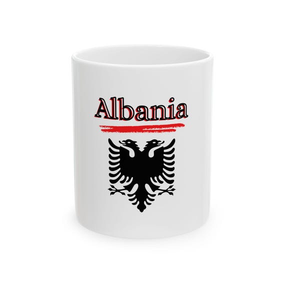 Albania Eagle Mug | Albanian Flag Ceramic Mug